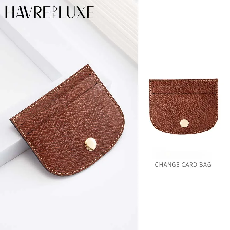 

Card and ID storage bag with cow leather multiple card slots, ultra-thin and compact leather small bag
