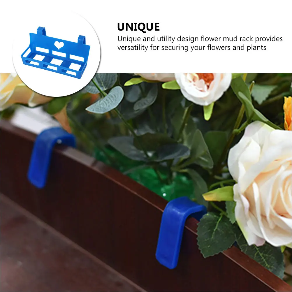 Podium Flower Stand Desktop Rack Bouquet Wedding Floral Holder Multifunctional Blue Hanging Railing Indoor Storage