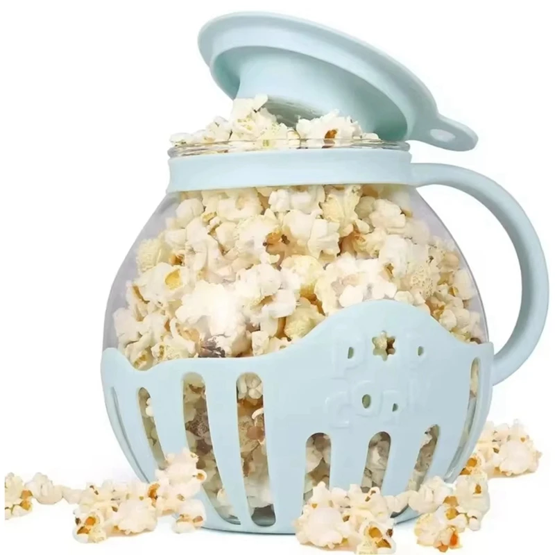 

Microwave Popcorn Maker Bucket Microwave Bowl Mini Machine Safe Silicone Lid Popcorn Maker