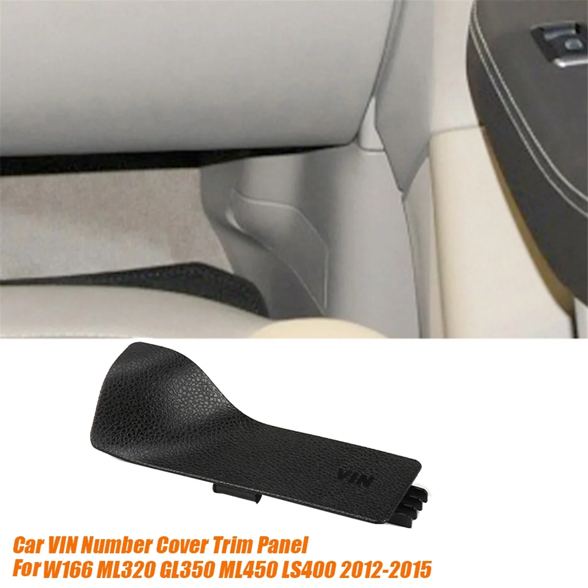 Car Frame Number VIN Cover Trim Panel for - W166 ML320 GL350 ML450 LS400 2012-2015 A Post Guard Slide Caps A