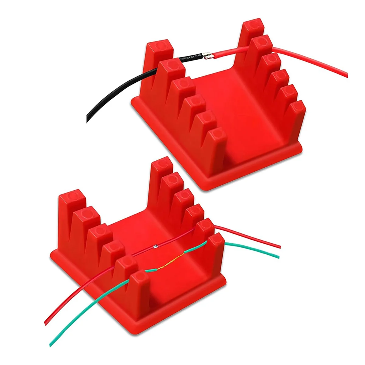 Pince de station de soudage, fil en plastique, support rapide, adaptée à différentes tailles, 2 pièces