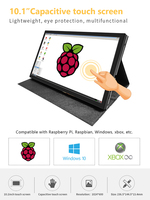 10.1 Inch IPS portable monitor touch screen game monitor 1024*600 hd display for raspberry pi 3 4 jetson nano screen extension