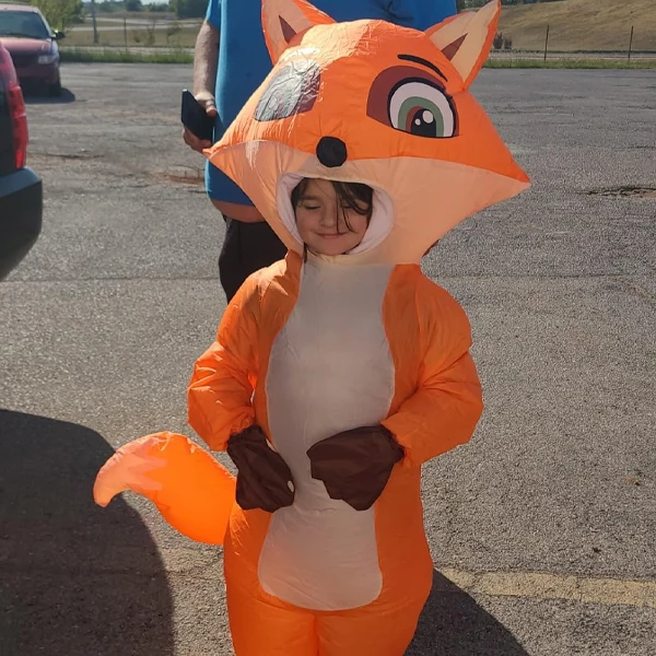 

Cunning Fox Cosplay Inflatable Costume Adult Animal Inflatable Costume Set Halloween Animal Themed Party Costume