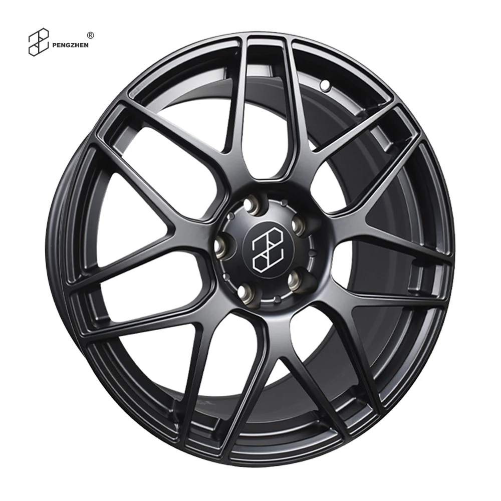 For   Matte Black 7 Spokes Forged Aluminum Alloy 5x114.3 19 Inch Car Rims for Ford