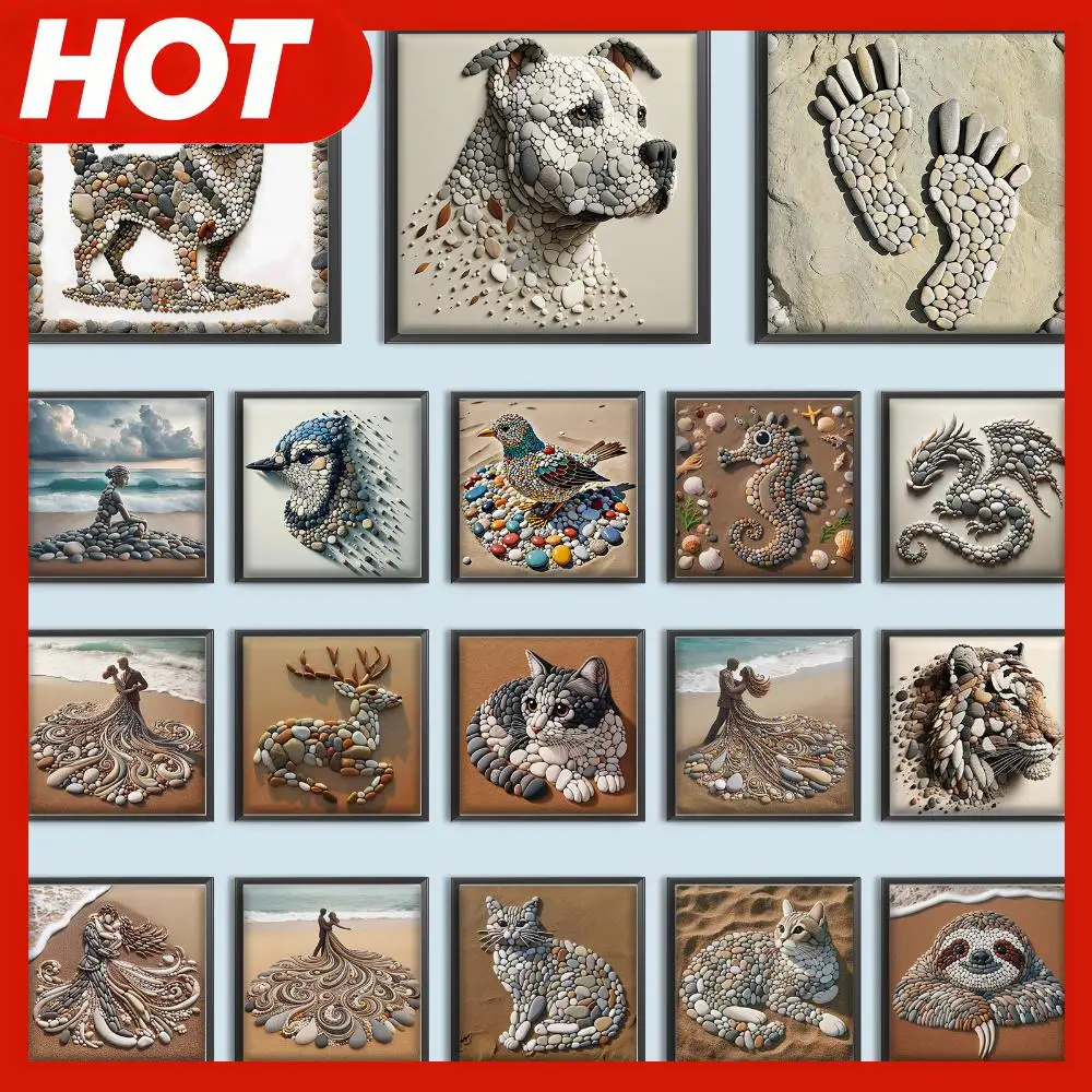 

Stone Art Full DIY 5D Round Drill Diamond Crystal Rhinestones Painting Kits for Adults/Beginners Gift Idea Home Decor 40*40cm