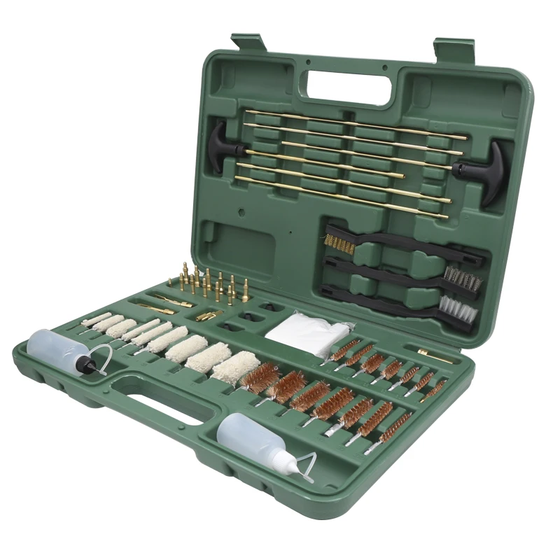 

Universal Gun Cleaning Kit with Oil Can Rifle Pistol Cleaner Brush Professional Hunting Handgun Firearm Cleaner Tool Brass Rod