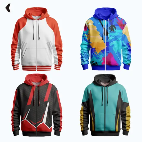 Custom Logo Zip Up Oversized Fleece Sublimation Hoodie High Quality Your Own Design Men'S Hoodies Sweatshirts Wholesale WW2512