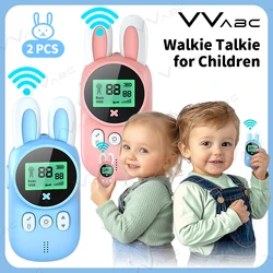 2 stuks mini Walkie Talkie voor Kinderen Konijn Oor Leuke Stijl 1-3 km Handheld 2 manier Radio Kind Intercom Interphone voor Kinderen Speelgoed