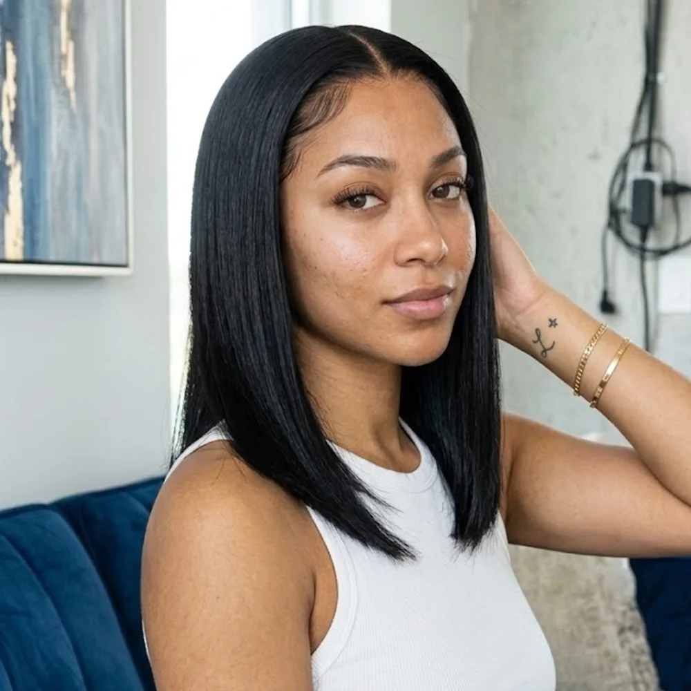 250 Density 5x5 Glueless Bone Straight 13x6 Short Bob Half Lace Front Wig HD Frontal Braided Black 100% Human Hair Wigs 13x4  Pre Plucked Human Hair Wig  for Women