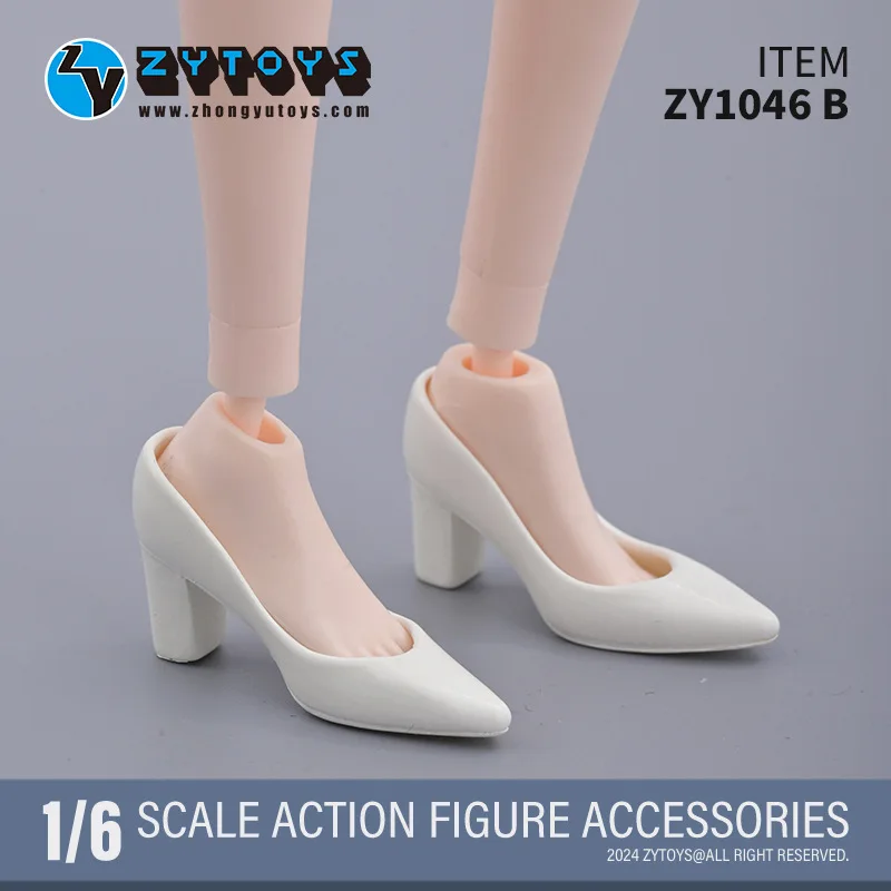 ZYTOYS ZY1046 1/6 مقياس أشار تو مربع الجذر أحذية عالية الكعب نموذج صالح 12 ''أنثى الجندي عمل الشكل الجسم الدمى اكسسوارات #6