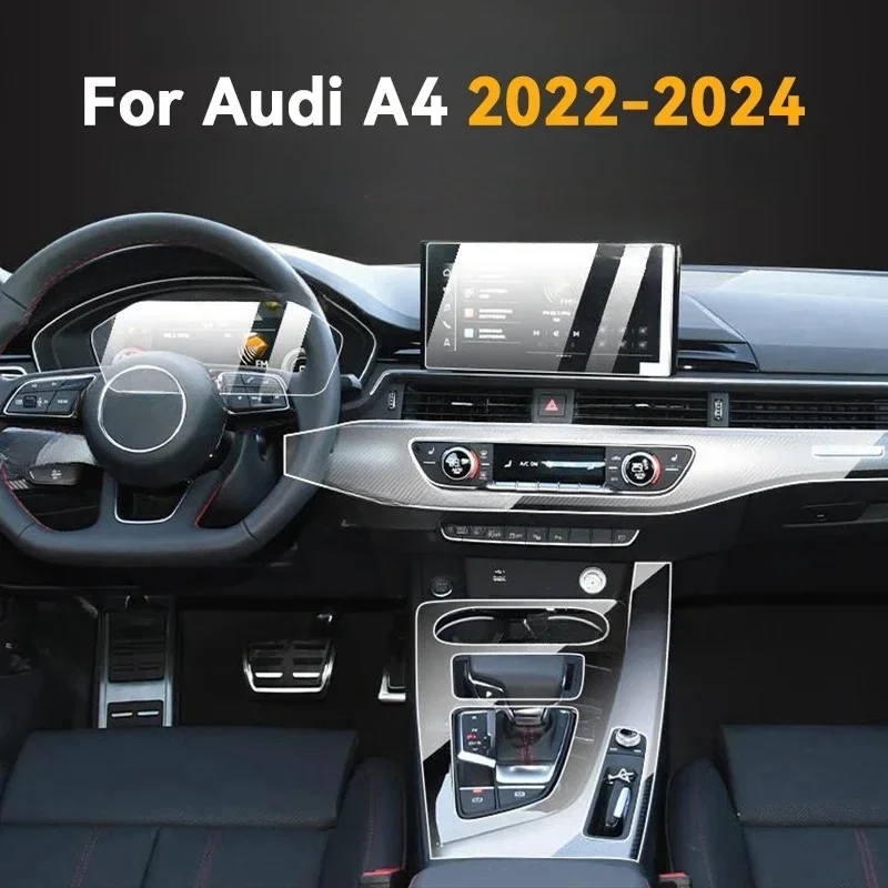 

Автомобильные аксессуары для Audi A4 A5 2021-2024, дверная центральная консоль, медиасистема, навигация на приборной панели, ТПУ Защитная пленка против царапин