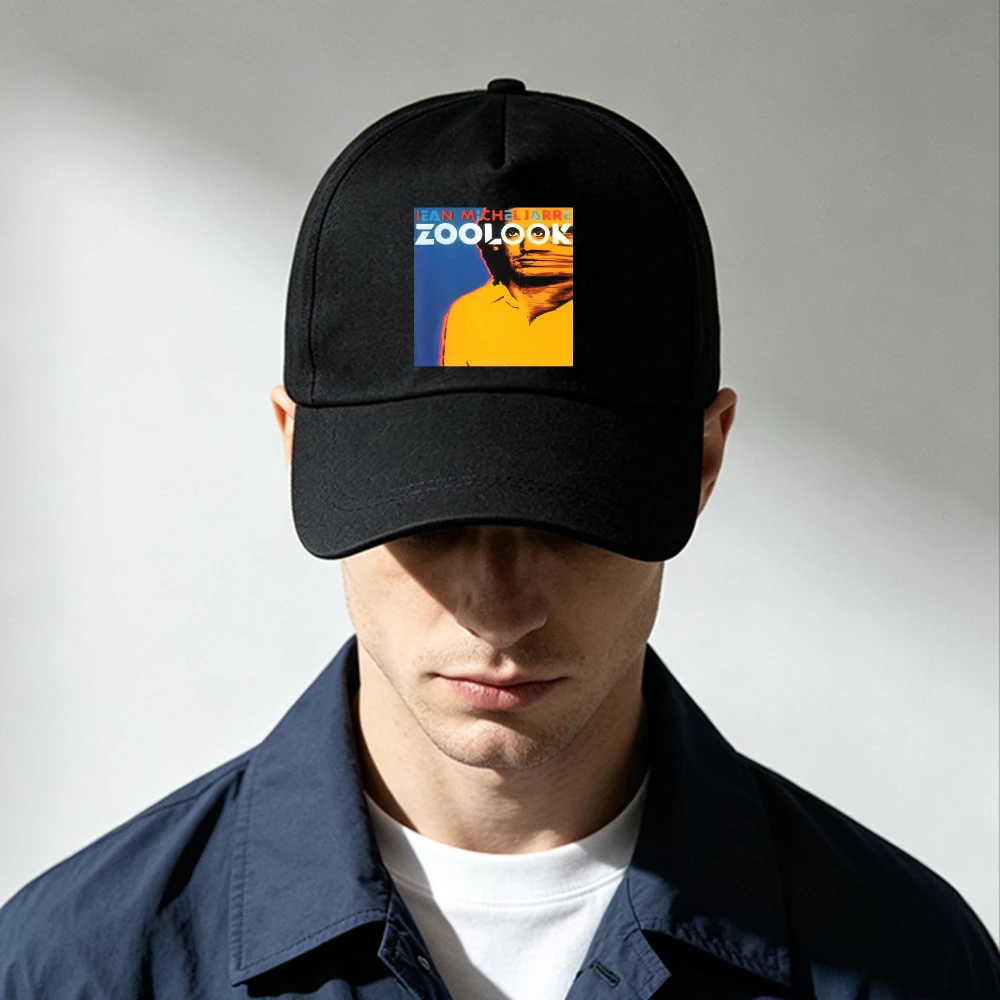 Jean-Michel Jarre Zoolook Album Cover Printed Dad Hat Retro Electronic Music Baseball Cap Curved Brim Unisex Music Fan Headwear