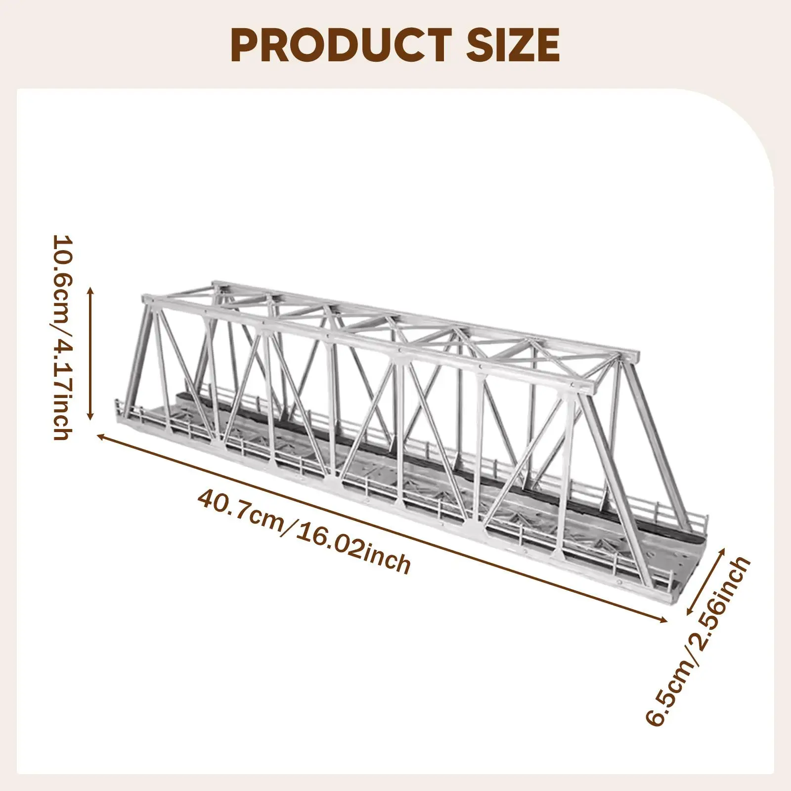 Model mostu z dźwigów, dekoracyjny miniaturowy model tunelu, skala HO 1/87, zabawki z siecią viaduktów, dla dzieci, dla chłopców i dziewcząt w wieku od 7 lat.