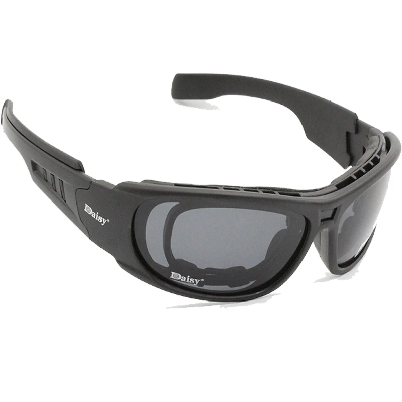 ديزي C6 نظارات بعدسات مستقطبة CS الجيش التكتيكية دراجة نارية الصيد الرماية الادسنس رصاصة واقية العسكرية C5 نظارات مع 4 عدسة عدة #3