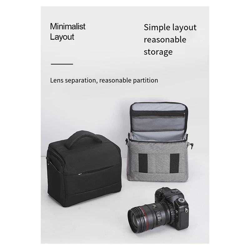 DSLR Camera Case Portable Photographer Photography For Equipment Crossbody Bag