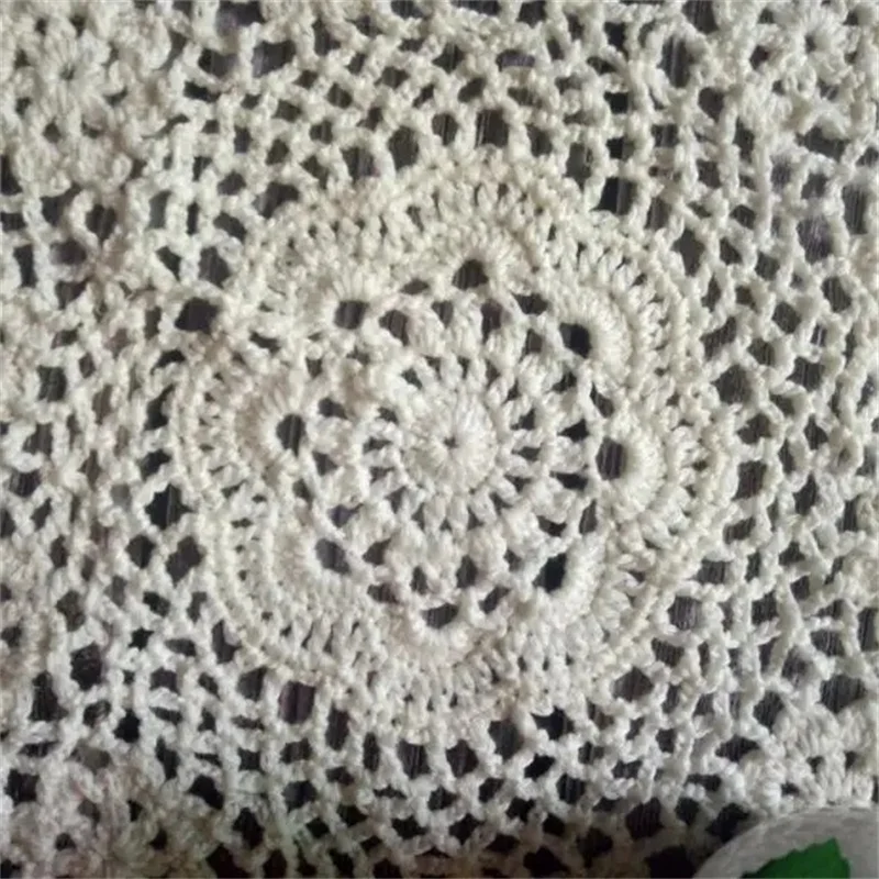 New Crochet Table Placemat Insulation Food Pad Cotton Lace Flowers Christmas Doily Coffee Mug Drink Coaster Set Weddings Kitchen