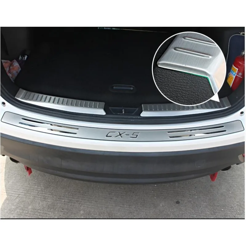 For Mazda CX-5 CX5 2013 2014 2015 2016 Stainless Steel Inner Rear Bumper Protector Sill Trunk Trim accessories CAR styling