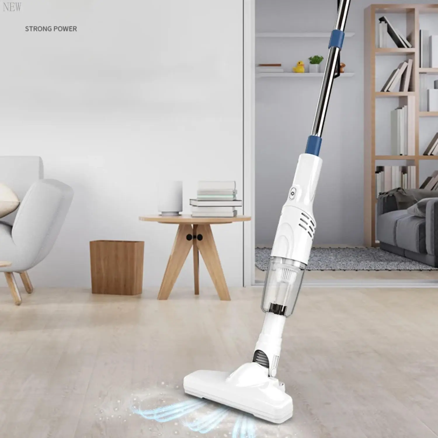 NEW Dual Use High Power Portable Cordless Wireless Vacuum Cleaner with Strong Suction - Handheld Push Rod Cleaning Machine for H