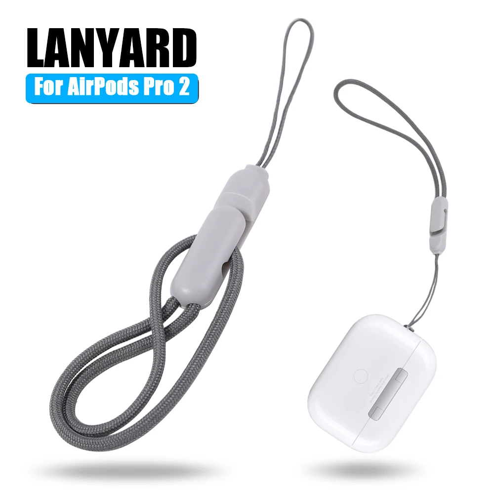 Lanyard TPU Anti-lost Earphone Protective Case for AirPods 2 3 Pro2 2nd Generation Earphone Accessories