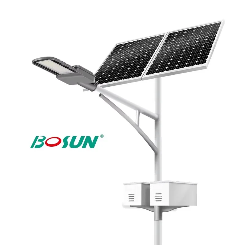 

Bes-selling BOSUN 80W 100W Solar Split LED Street Lights Outdoor Ip65 MPPT Controller Hot Sale Aluminum Streetlight