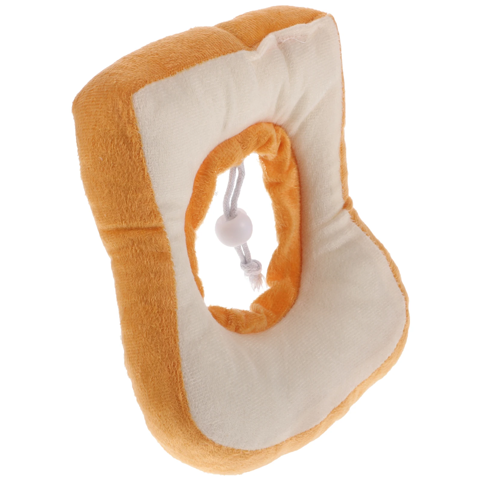 

Bread Shape Cat Collar Soft Cone Anti-scratch Recovery Protective Pet Yellow Kitten Collar Comfortable Wear Eat Sleep Play Easy