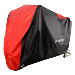 NOVSIGHT Waterproof Motorcycle Red Covers Motors Scooter Dust Rain Snow UV Protector Cover Indoor Outdoor L XL XXL XXXL