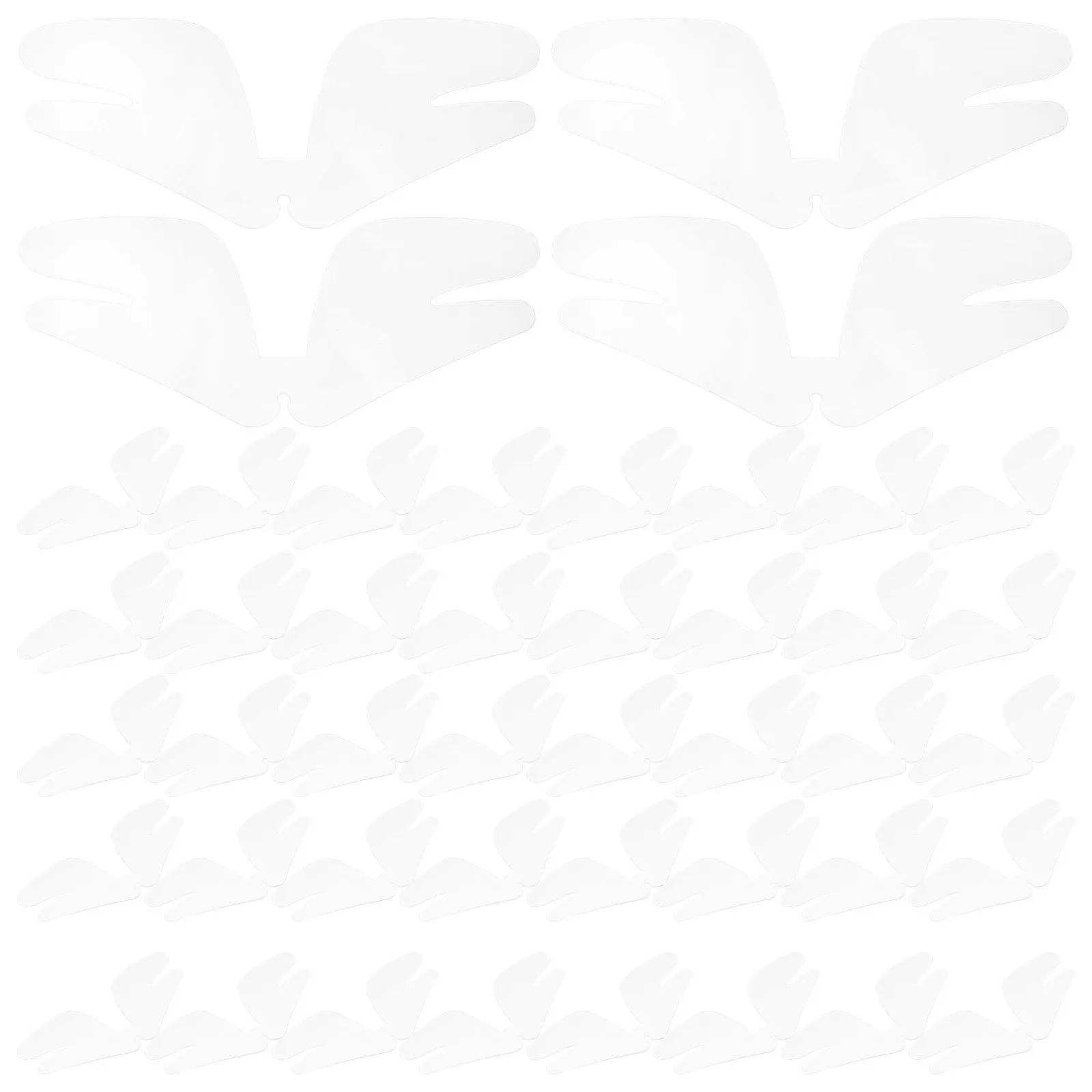 100 قطعة طوق يبقى للرجال قمصان قميص طوق دعم إدراج أنيق غير قابل للتشوه واضح للارتداء اليومي