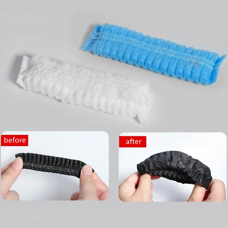 100 قطعة غير المنسوجة الأذن يغطي ، سماعة استبدال الصحية بطانة للأذن ، وسائد إيرموف لمعظم سماعات مع 8.5 ~ 11 سنتيمتر وسادات الأذن