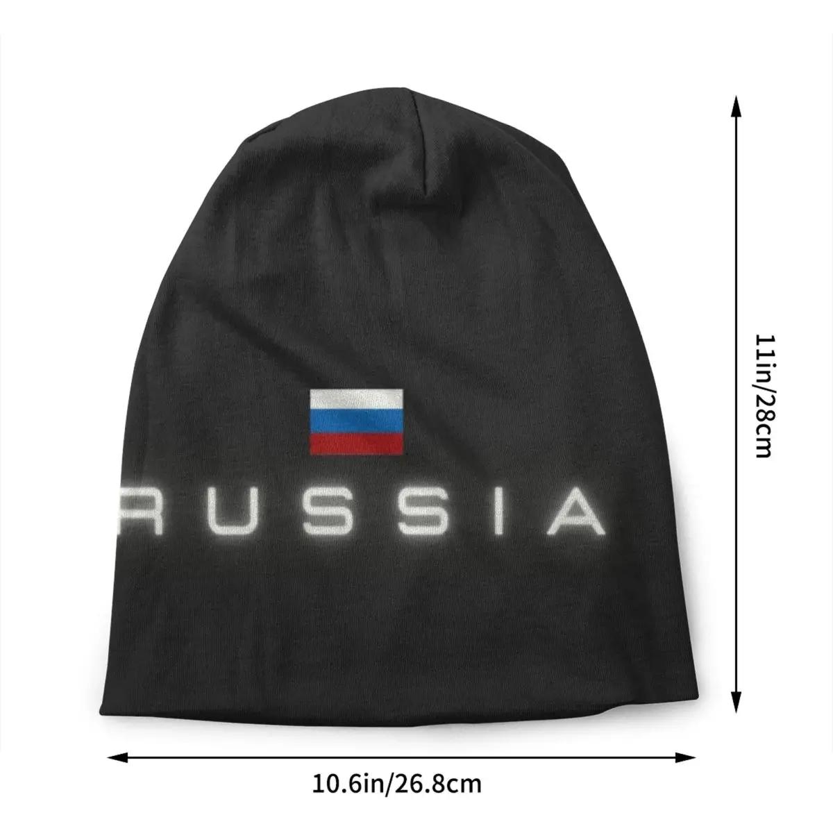 Custom Russia Flag Bonnet Hat Knit Hats Men Women Cool Unisex Adult CCCP Russian Proud Warm Winter Beanies Cap