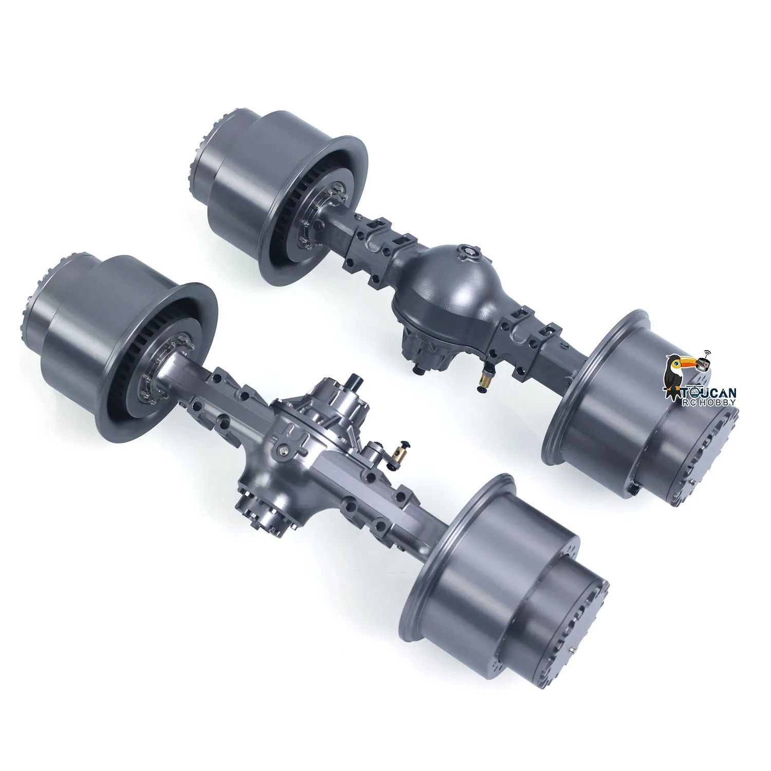 

1/14 Alloy Wheel Side Reduction Axles Differential Lock for Toys JDModel RC Hydraulic Loader ZW370 E450C Radio Articulated Truck