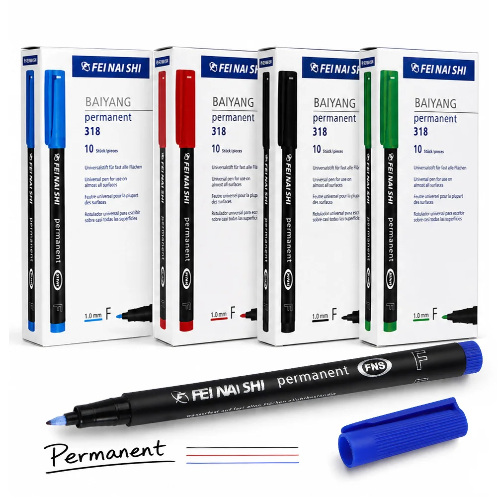 1/2/4/10 Pcs Permanent Art Paint Marker Set Quick-Dry Fade-Resistant Fine Tip Pens Painting Marking Writing Office Art Supplies