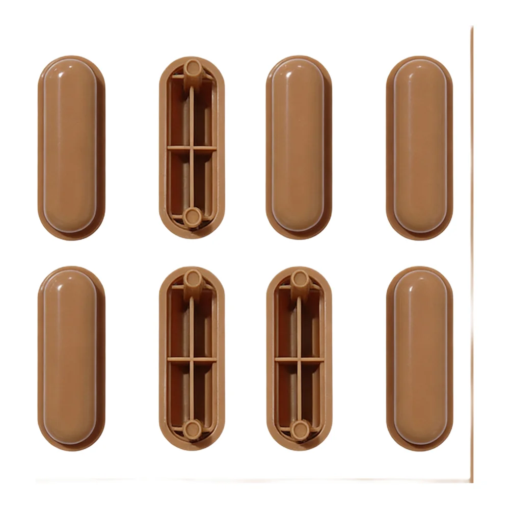 12-Piece ABS Toilet Seat Pad Set with Non-Slip Base and Noise Dampening Function for Standard Toilet Compatibility