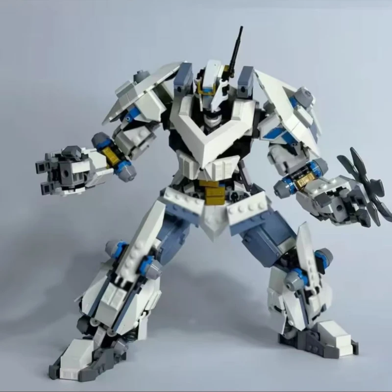 

Blue & White Titan Mecha Robot Building Blocks | High-Difficulty Assembly Toy for Enthusiasts | Perfect Thanksgiving/Halloween/V