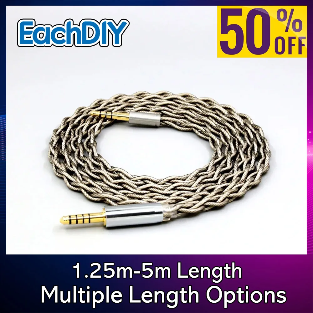 99-pure-silver-graphene-earphone-cable-for-audio-technica-msr7-sr5-ar3-ar5bt-fidelio-x1-x2-f1-l2-l2bo-silver-plated-shield-7963