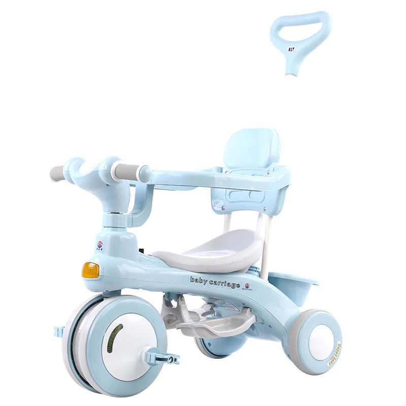 

Children's Tricycle Pedals 1-3 Years Old Children's Tricycle Trolley Strolling Baby Artifact Baby Stroller Hot Mom Baby Bike