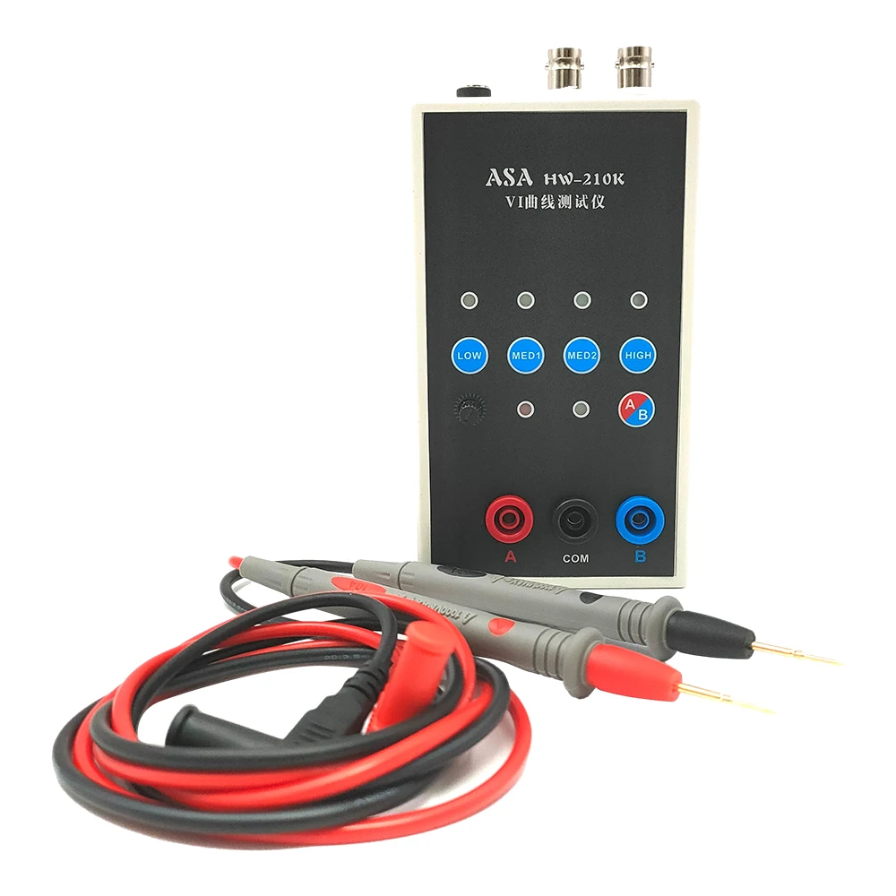 HW-210K Handheld Dual-channel VI Curve Tester Circuit Board Online Detection ASA Tester 4 Gear Frequency Alternating Speed