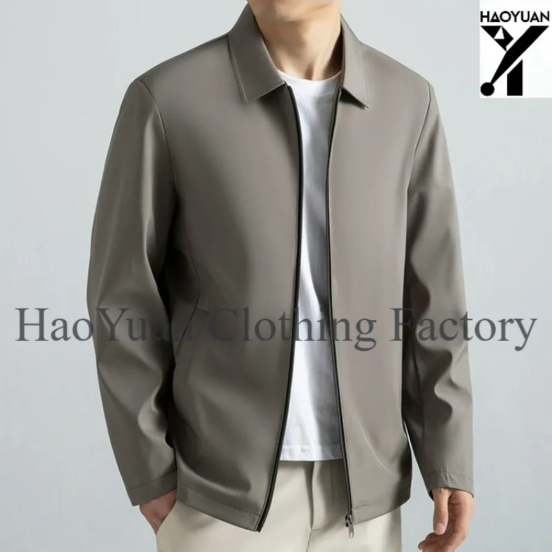 Lightweight Work Jacket Men's Fashionable Waist Cinching Zipper Pocket  Jacket Full Zipper Jacket Outdoor Sportswear
