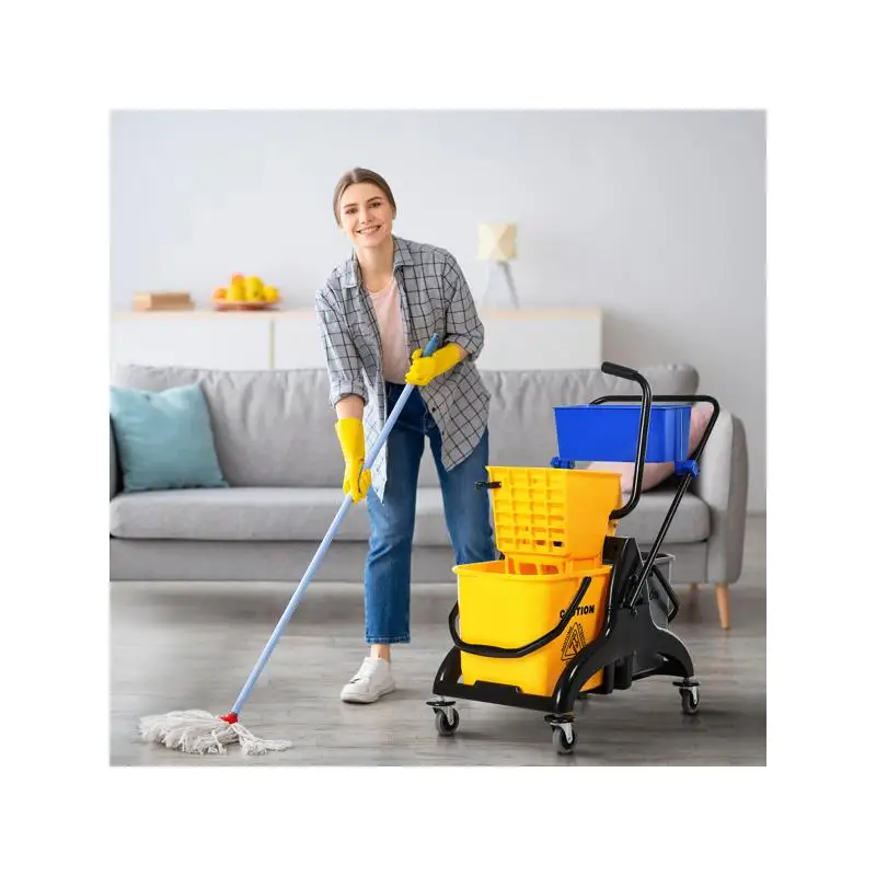 

Mop Bucket Wringer Cart for Efficient Cleaning Solutions