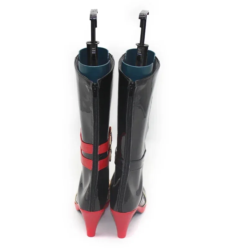 

New Game Nu Carnival Aster Cosplay Shoes Halloween Carnival Boots Cosplay Prop Anime PU Leather Shoes Custom Made VFGCVG2025