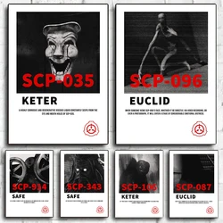 Vintage SCP Foundation 035 049 096 Supernatural Abnormal Phenomenon Posters Canvas Painting Wall Art For Living Room Home Decor