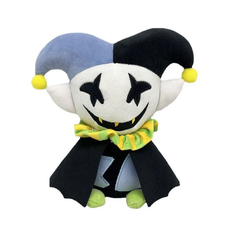 25CM Jevil Talking Plush Deltarune Plush Toy Dolls Cartoon Stuffed Soft Toy Birthday Christmas Gift For Children