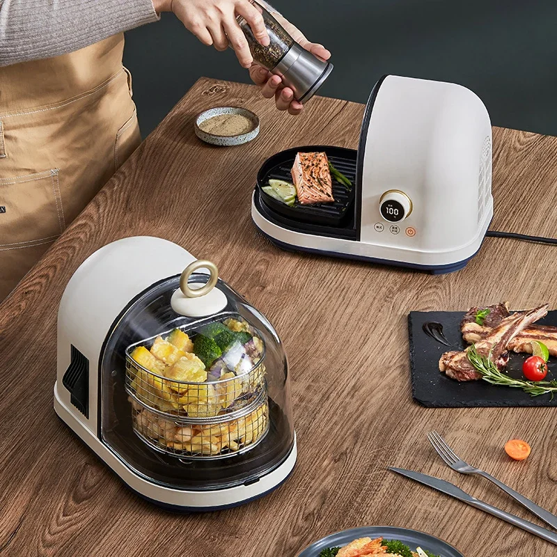 

Air Fryer Household Multi-function Visual Fryer Frying and Air Frying Dual-purpose Transparent Full Window Baking