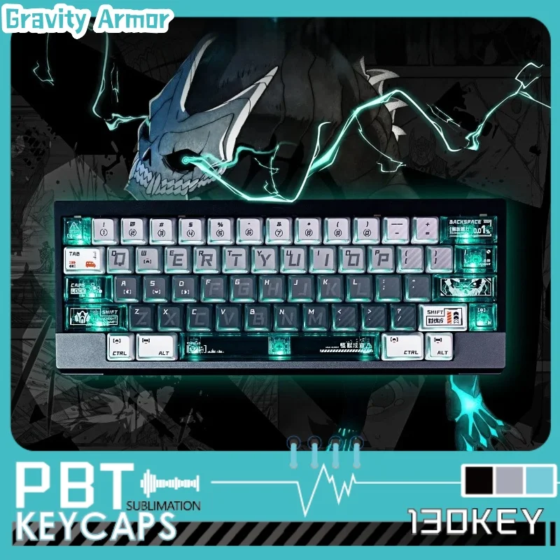 

Kaiju No.8 Anime Theme Keycap Original Personalization Customization Mechanical Keyboard Game Cartoon Collection Festival Keycap