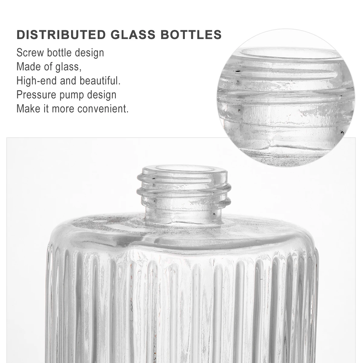

Travel Bottles 400ML Glass Lotion Bottle Gold Plated Pump Empty Containers Bottle Hand Home Hotel Use