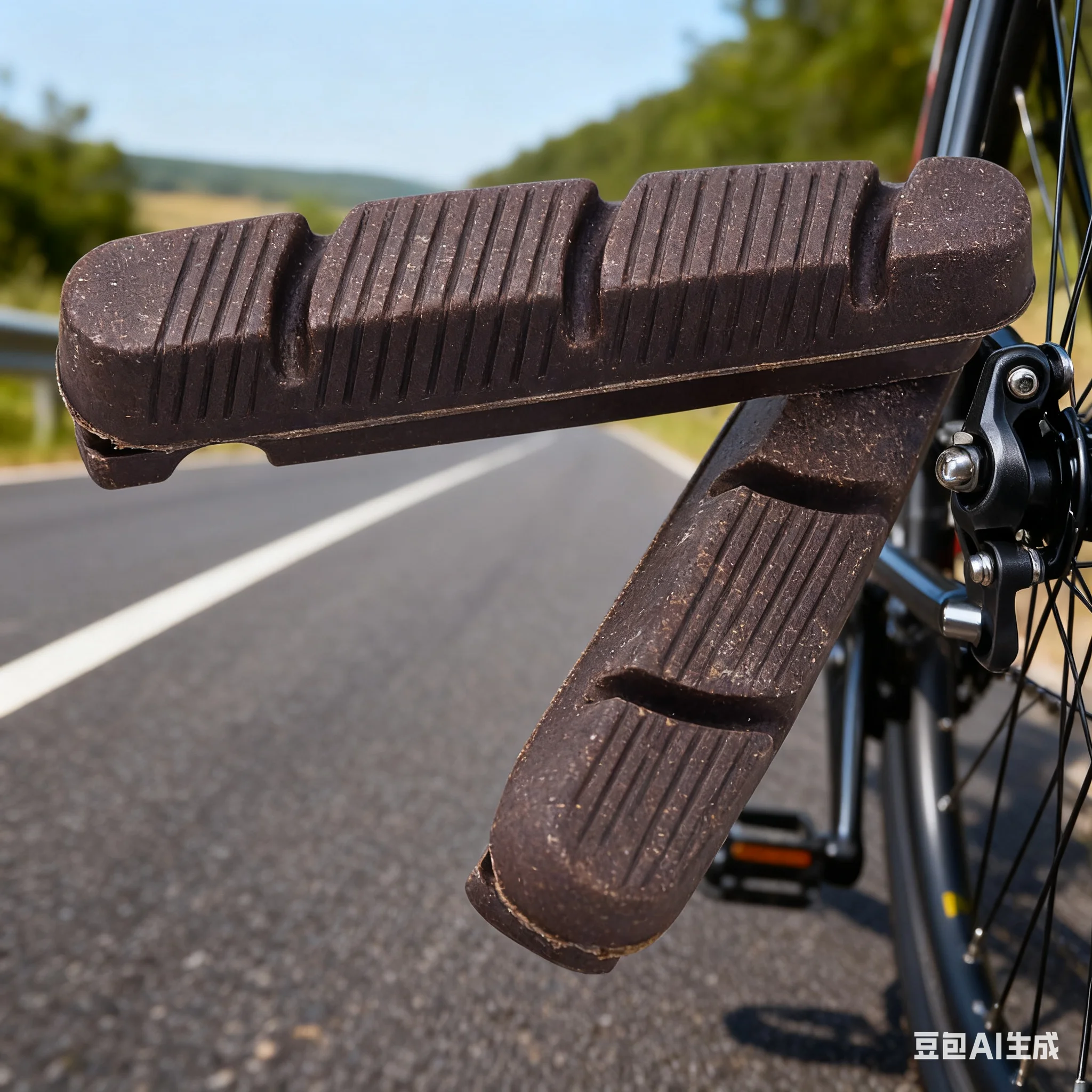 

4Pcs Road Bike Bicycle Brake Pads Carbon Fiber Wheel Frame For 105 V Brake Use For R55C4 Brake Shoe Bike Brake Pads