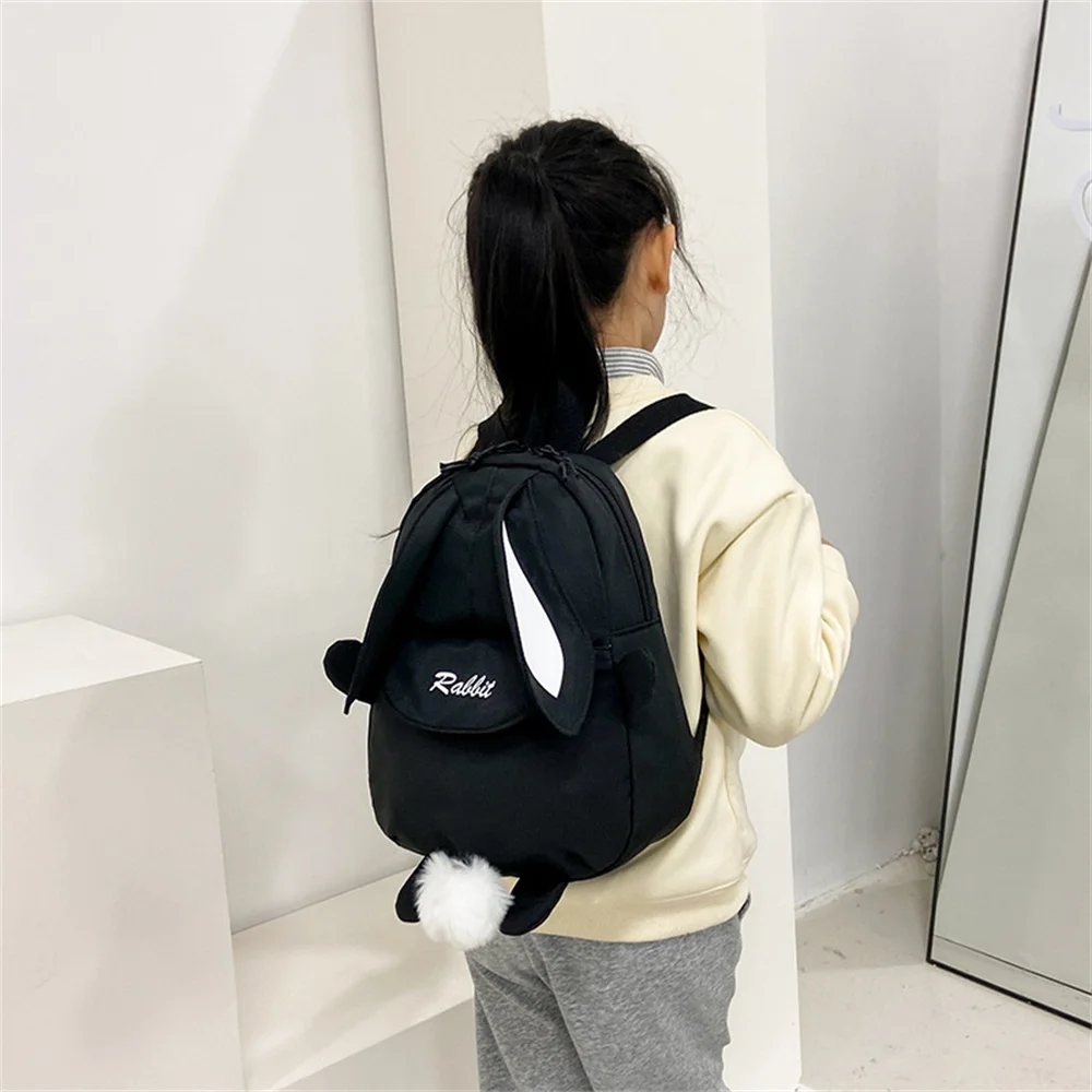 Kawaii Rabbit Ears Backpack Bunny Portable Kids Travel Bag Boys Girls Schoolbag Stationery Storage Organizer School Supplies New