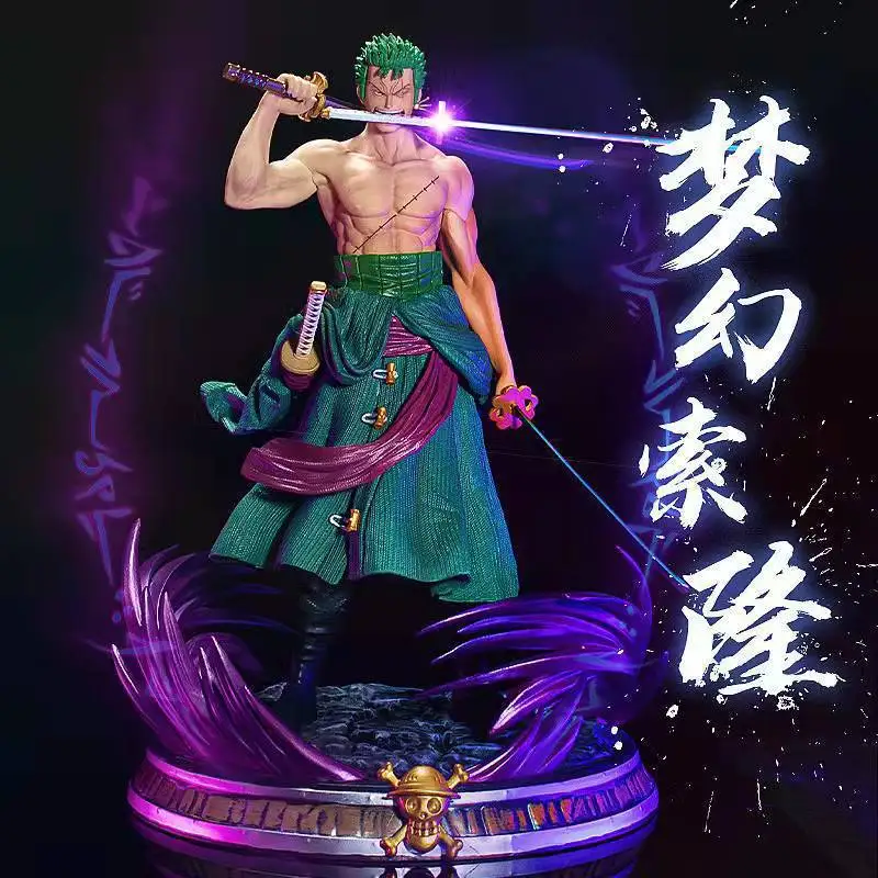 

Цельный Jumbo Phantom Zoro, две головы, скульпты в комплекте, аниме-фигурка, модель статуи, коллекция, украшение для рабочего стола, орнамент