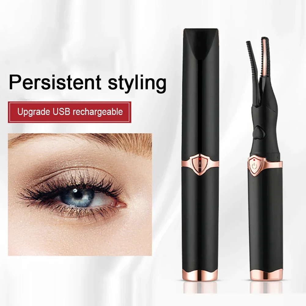 

Portable 3 Temperature Mode Heated Eyelashes Curling Tool Electronic USB Natural Fake Eye Lash Curler Beauty Supplies