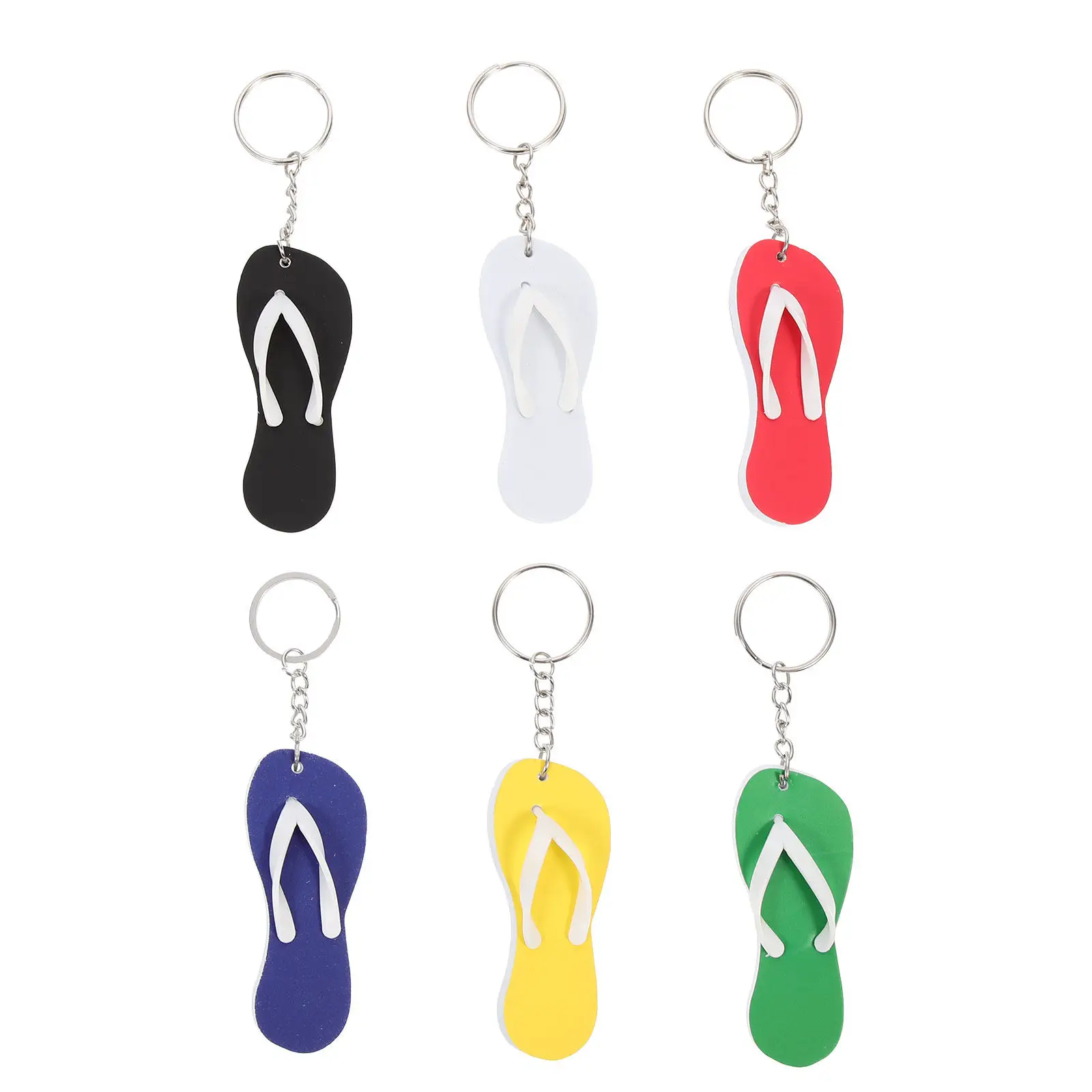 15Pcs Mini Slipper Pendant Keychain Chic Detail Design Slipper Shape Key Hanging Decor Bag Ornament DIY Accessory Cost Effective