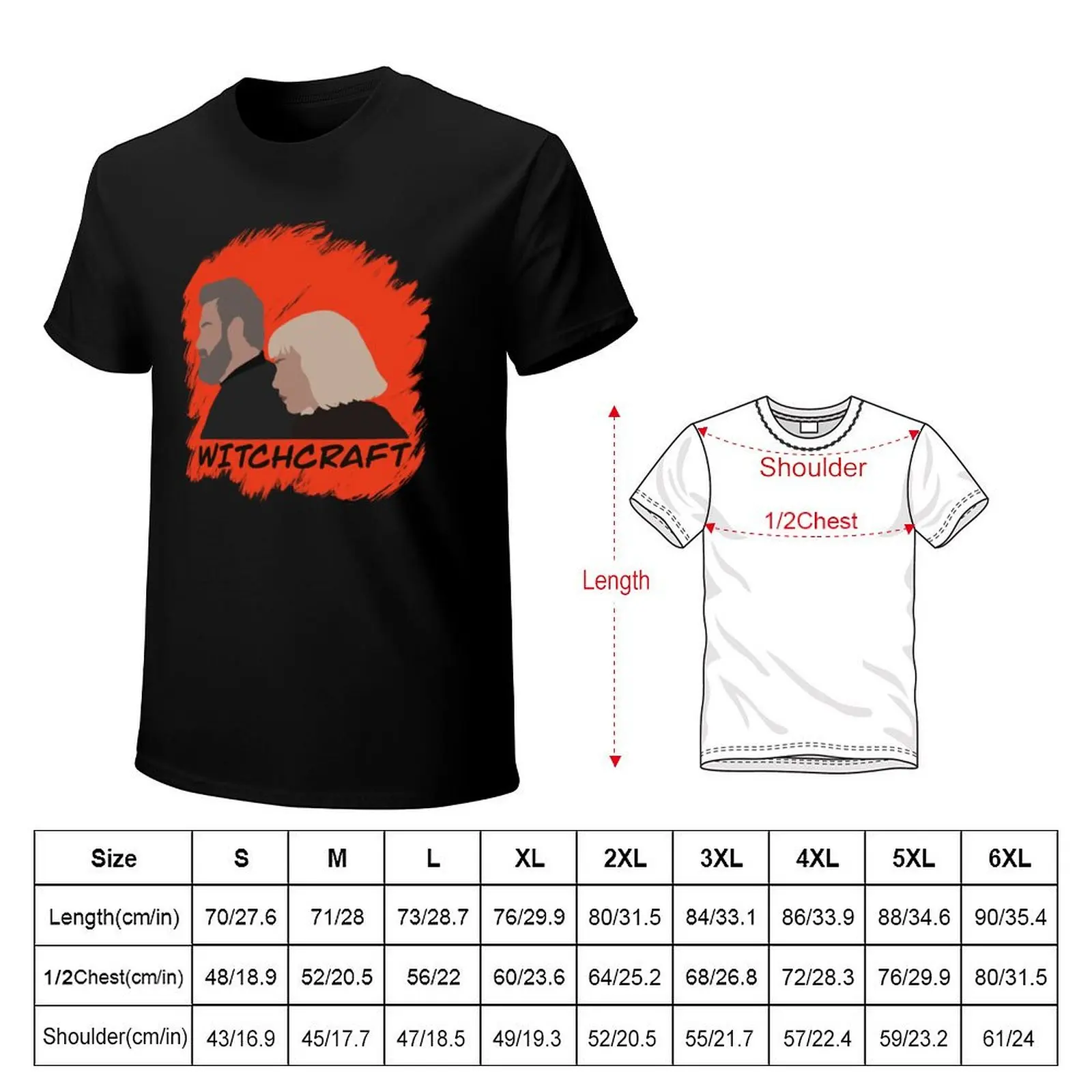 “Witchcraft” T-Shirt Classic Print Short Sleeve Shirt